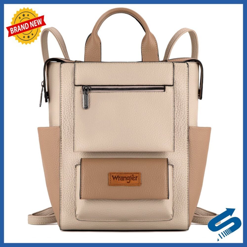 Convertible Vegan Leather Anti-Theft Backpack Purse Adjustable Strap Women's